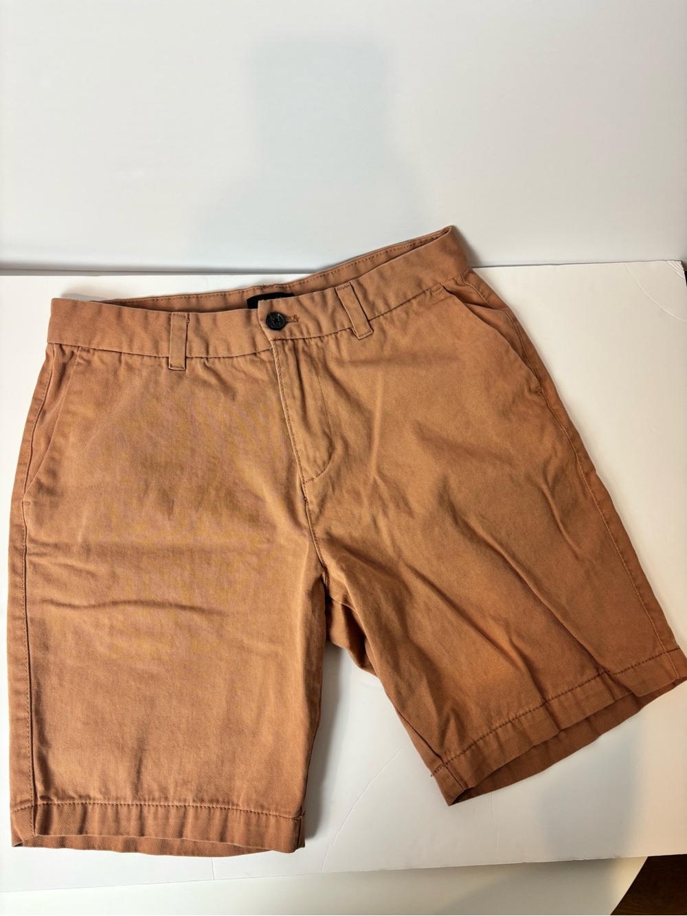 New Look Men's Tan Flat Front Chino Shorts